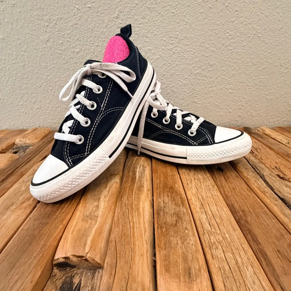 Converse Chuck Taylor All Star Low Top Black Canvas Sneakers A06408F Kids 5.5
